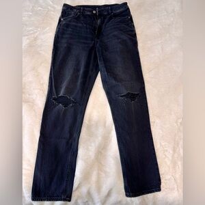 AE Women's Black Mom Jeans Size 6